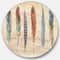 Designart - Feathers Cottage Family - Farmhouse Metal Circle Wall Art